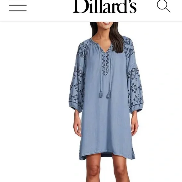 Nurture by Westbound dress, blue, size Large, 3/4 sleeves worn once, smoke free - Picture 2 of 13